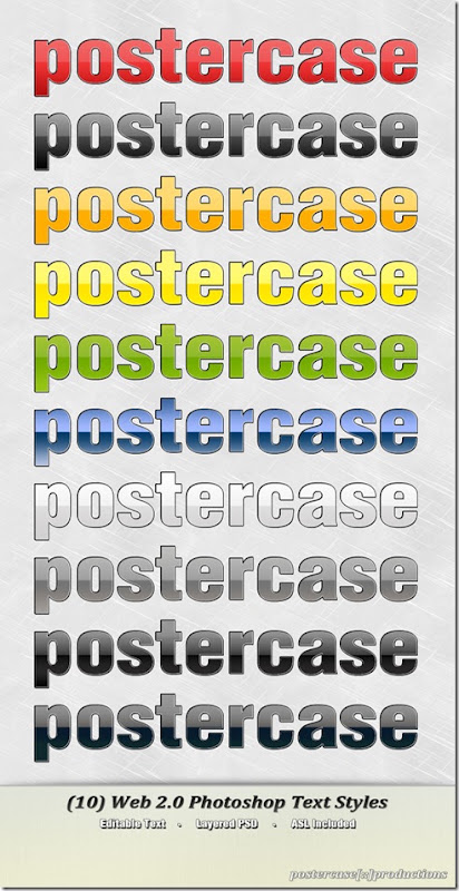 Text web2.0-styles
