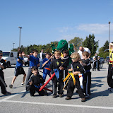 Kai with his karate class on Havertown day