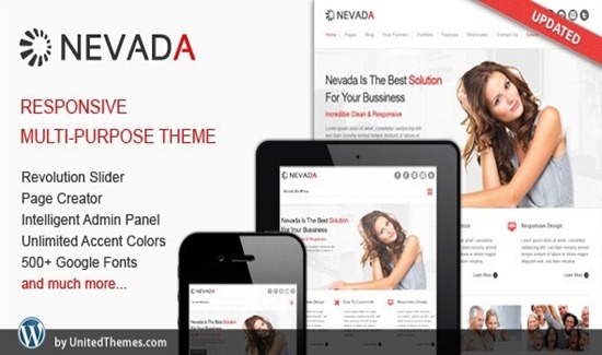 Nevada responsive wordpress theme