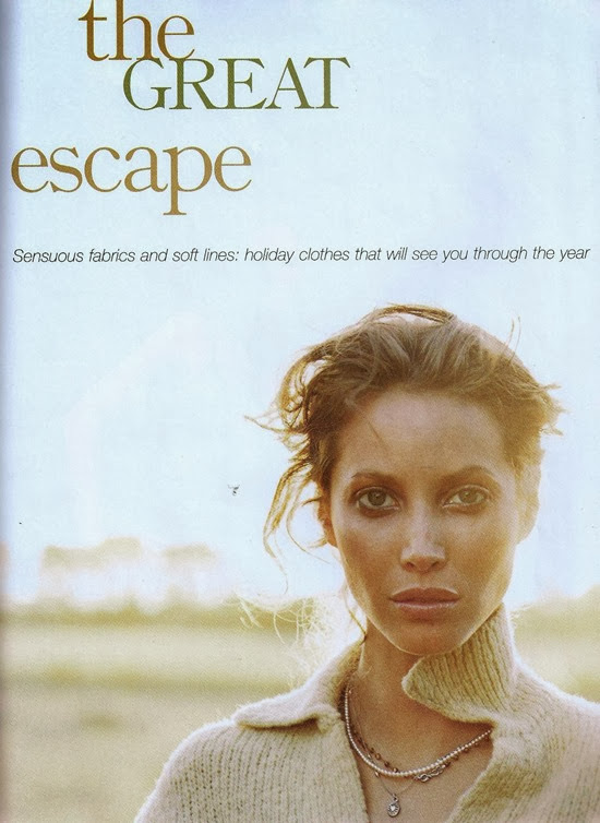 Marie Claire, January 1997 Christy Turlington by Kelly Klein in Great Escape editorial-2