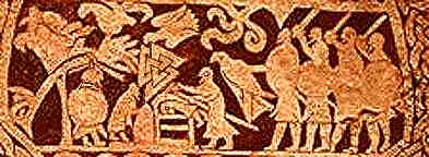Larbro Stone, Asatru Gods And Heroes