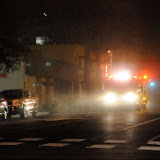A planter in front of the parking garage at 28th and N caught on fire. A female bistander kicked out the glass in fire extinguisher cabinet nearby, got the extinguisher and put the fire out prior to the fire departments arival. News_110704_PlanterFire_Nand28th