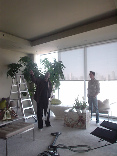 Another important point to consider is that any irregularity in the space where the ceiling meets the wall will be highlighted once the mirror is in place.  Maybe the mirror is not the best option.   We'll see.