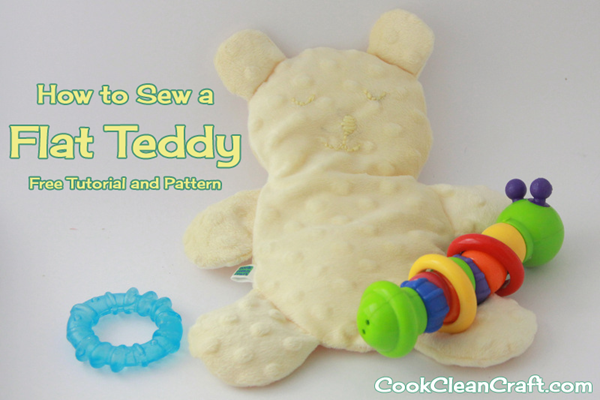 How to sew a flat teddy (free tutorial and pattern)