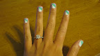 Apply a clear top coat to seal in the layers of polish and add shine. The final result!
