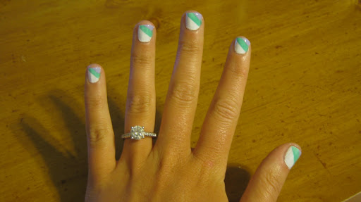 Apply a clear top coat to seal in the layers of polish and add shine. The final result!
