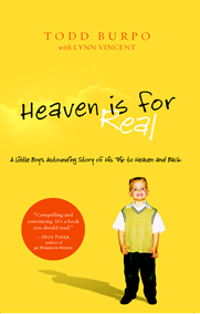 c0 The cover of 'Heaven is for Real'