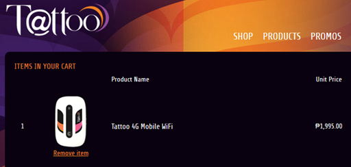 Globe Tattoo Mobile Wi-Fi Huawei E5220