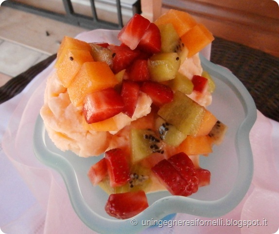 gelato melone senza panna gelatiera frutta yogurt sorbetto gelato melone senza panna gelatiera frutta yogurt sorbetto