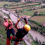 Trish and two other guests don't get enough speed and need to be pulled the last few feet.
