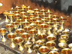 Butter lamp offerings