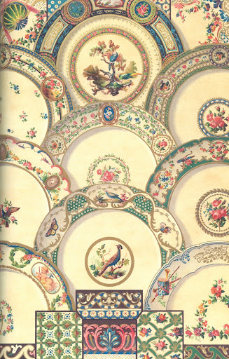 Painting on porcelain from the 18th century. Painting on porcelain from the 18th century.