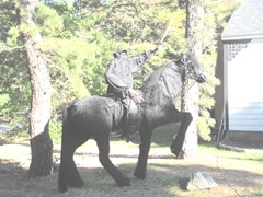 11.2011 Wellfleet Halloween yard 9 headless horseman1