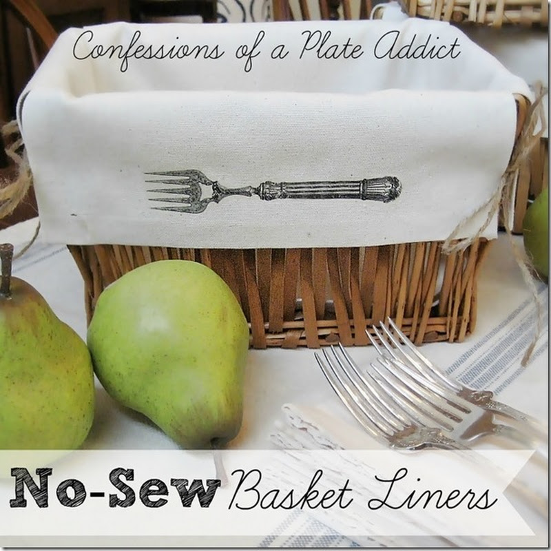 Fun and Easy No-Sew Basket Liners