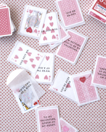Dressed for the occasion, these cards are great for dealing to friends en masse.(marthastewart.com) Dressed for the occasion, these cards are great for dealing to friends en masse.(marthastewart.com)