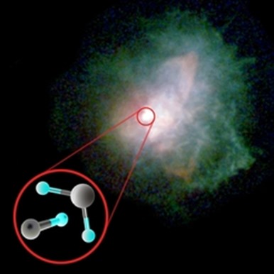 moléculas ao redor de nebulosa