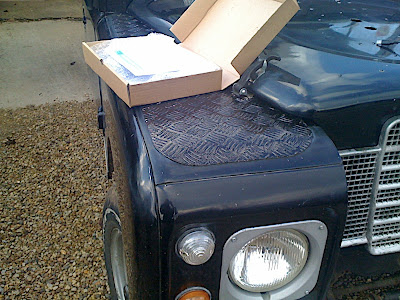 Land Rover wings make a working flat surface as always...