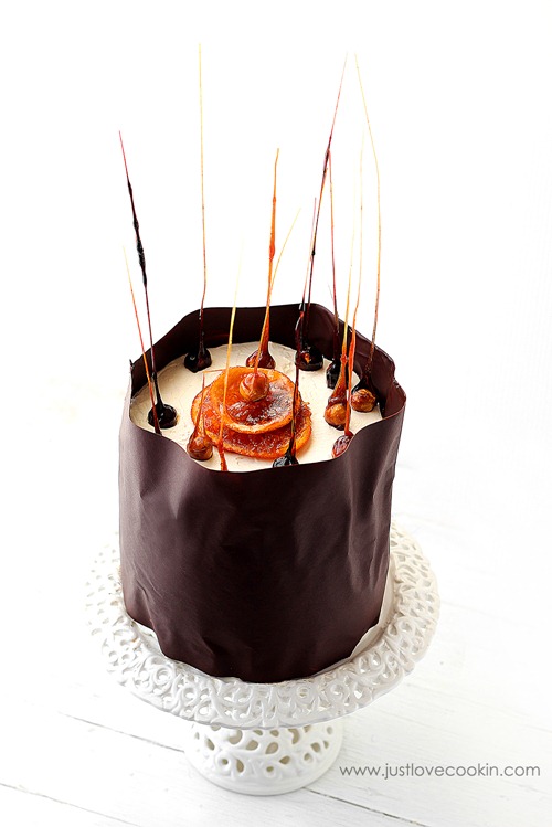 Orange curd chocolate cake 14