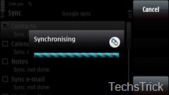 Synchronizing s60v5 contacts