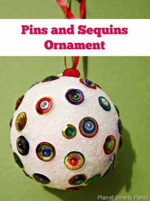 DIY for kids and adults: Pins and Sequins Ornament DIY for kids and adults: Pins and Sequins Ornament