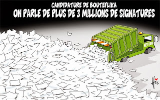 Candidature de Bouteflika, on parle de plus de 3 millions de signatures