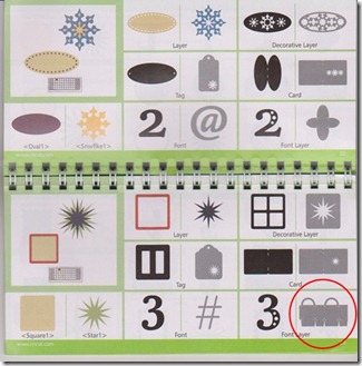 pg. 22-23 Cricut mini purse circled