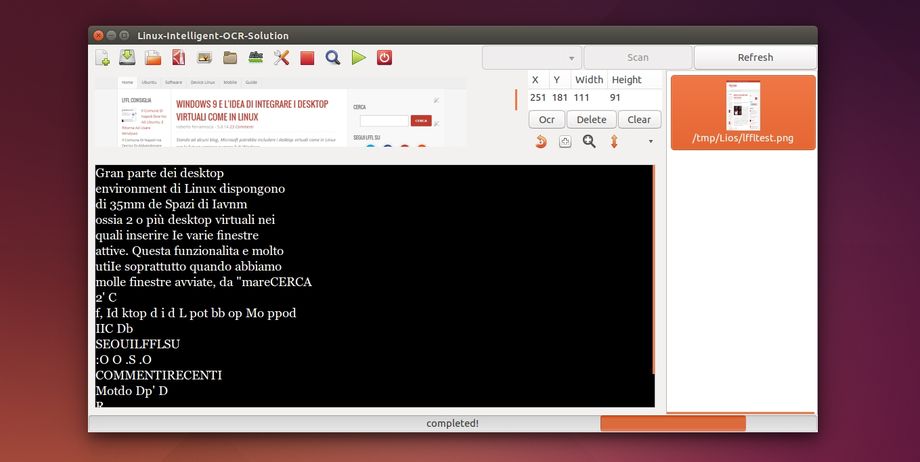 Linux-Intelligent-Ocr-Solution in Ubuntu