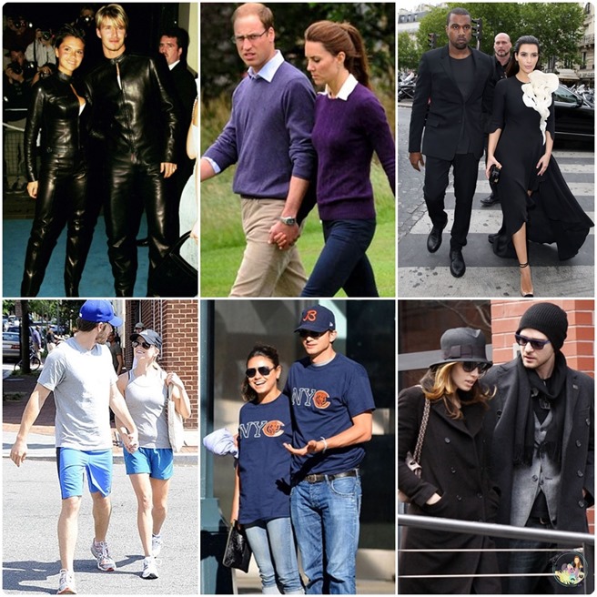 casais famosos com roupas iguais