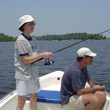 Carrie and Brian fishing.