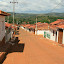 A typical street in Barachi; not a soul to be seen and gently warming air.