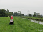 Graspaden gaan best met een fietskar. (een klein stukje dan)