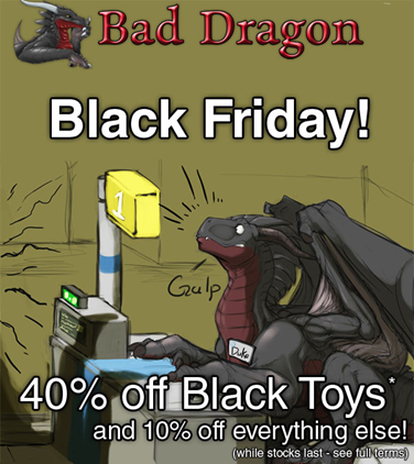 Bad Dragon Black Friday Sale, 40% off