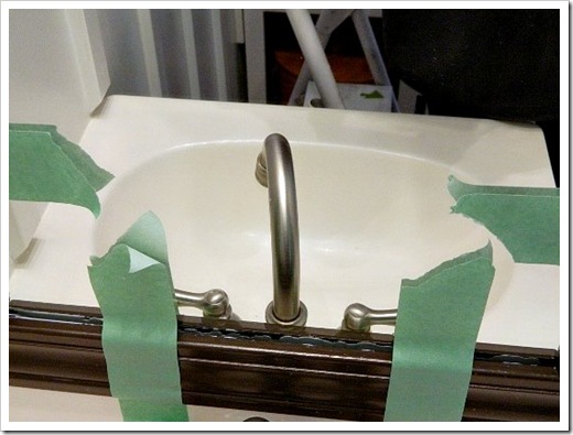 Powder Room Makeover Molding for Mirror Mistake 2