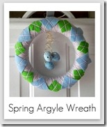 spring argyle wreath spring argyle wreath