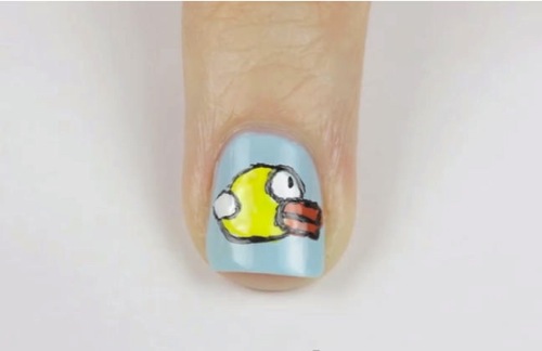 Flappy bird game nail