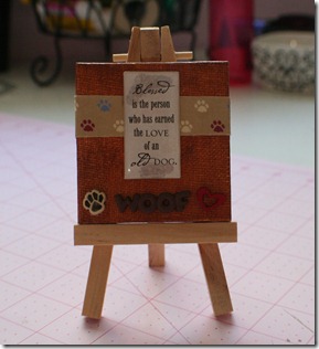 dog easel