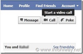 fb video call start video call