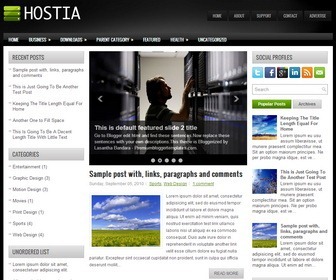 Hostia-Blogger-Template