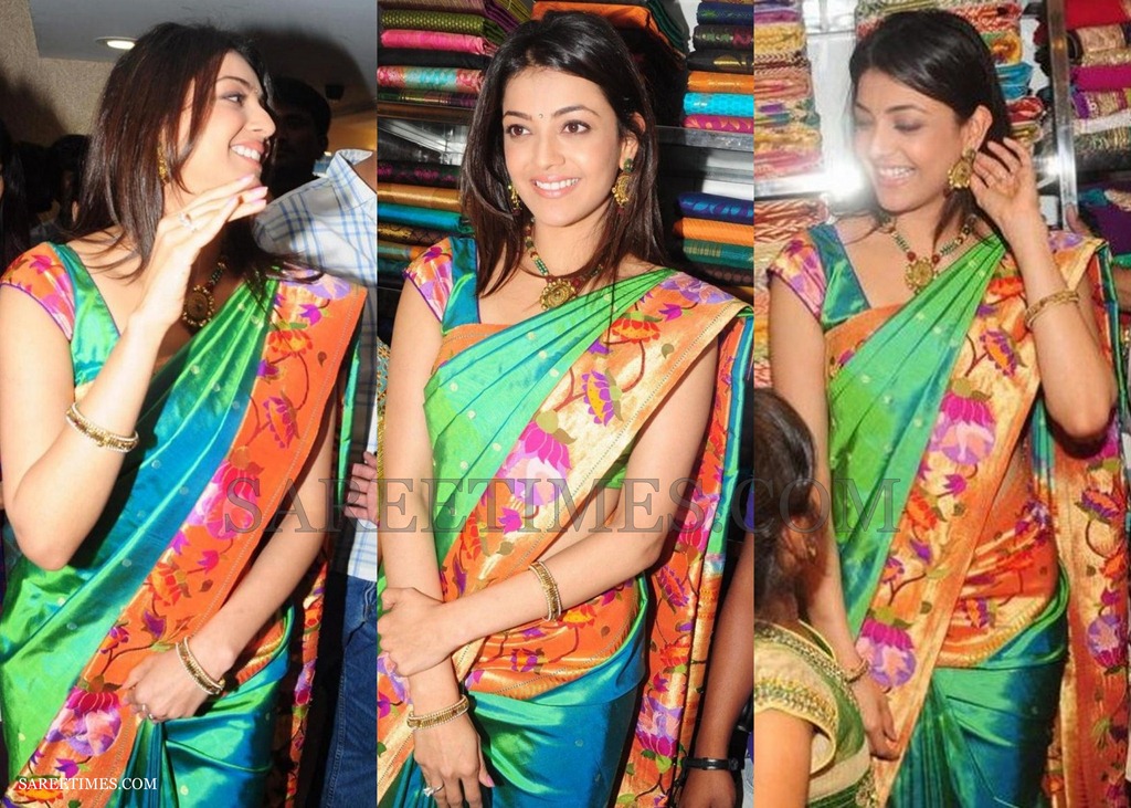 [Kajal_Agarwal_Green_Silk_Saree%255B4%255D.jpg]