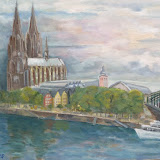Kölner Dom, Öl auf Leinwand, 50 x 70 cm, Copyright 2007 by O. Weinreich