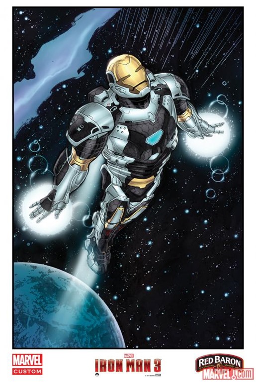 Iron Man 3 Five Comic Art Posters 03
