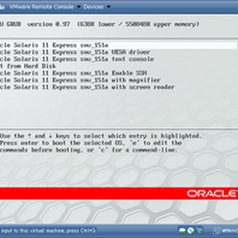 Mog Project Installing Oracle Solaris 11 Express Pt 1