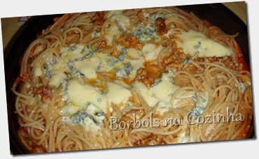 Espaguete 3 cereais com gorgonzola1 Espaguete 3 cereais com gorgonzola1