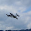 B-25J and F4-4U Corsair in close formation