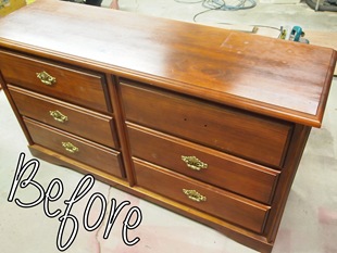 Before Picture... Dawn's Dresser {Sawdust and Embryos}