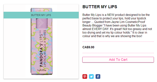 Pandora's Makeup Box | Butter My Lips