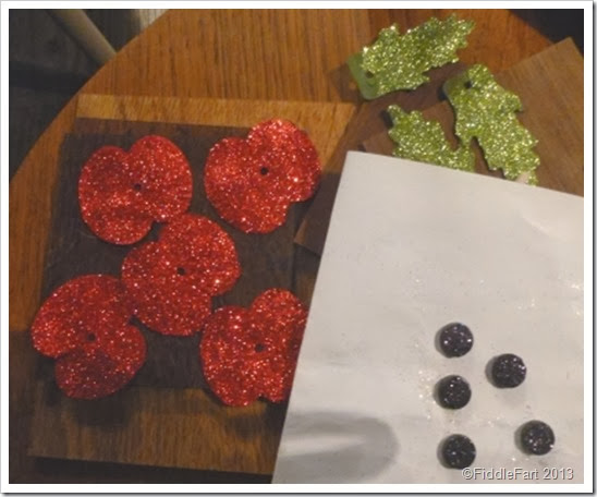 Glittered Poppies