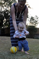Playing soccer with Aunty Susan