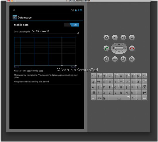Android 4.0 SDK - Ice Cream Sandwich Data Usage app