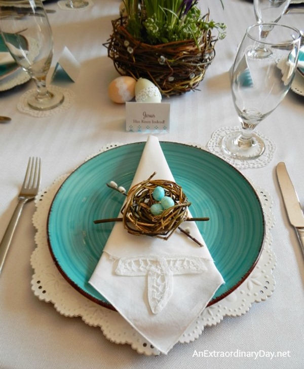 Handmade-Birds-Nests-Themed-Easter-Table-Dressed-up-with-Eyelet-Lace-AnExtraordinaryDay.net_